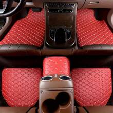 5 pièces Tapis de sol pour voiture, tapis de sol universels imperméables pour sièges avant et arrière, accessoires d'intérieur de voiture en PU