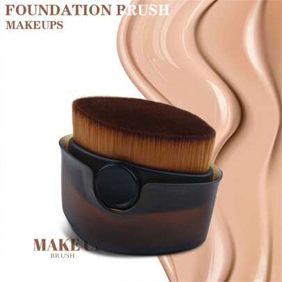 1 pieza/4 piezas Nuevo Pincel portátil para base de maquillaje, sin dejar polvo, pincel para base de maquillaje sin rastro, corrector, pincel mágico de celebridad de internet, herramienta de belleza