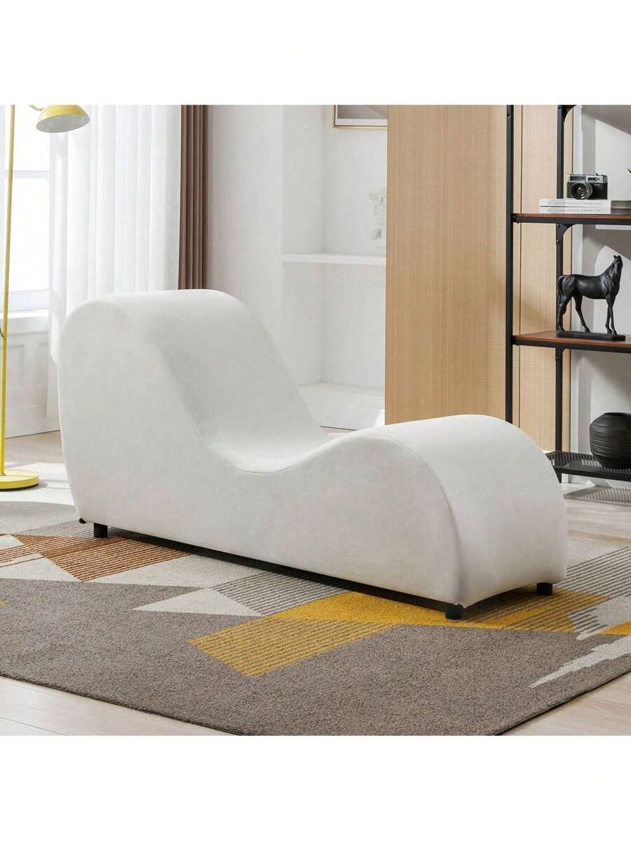 Yoga Chaise Lounge Chair For Living Room,The Yoga Chaise Can Be Moved Freely.Yoga Lounge Chaise Sofa Indoor With Adjustable Head Cushion For Stretching, Exercising And Relaxing
