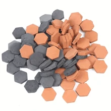 50pcs 1:16 Scale Small Red & Green Bricks For DIY Mini Rural Old House Roof Model Scene Best Gifts Birthday Graduation