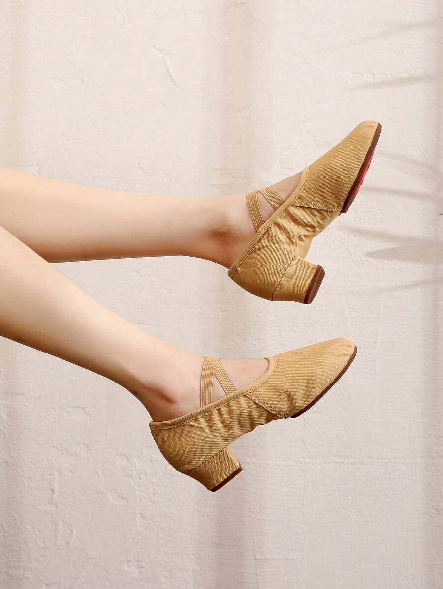 New LaceUp Teacher Dance Shoes Separate Rubber Sole Women's Latin