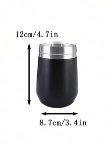 1 cái Tên tùy chỉnh Mini 10oz thép không gỉ chân không cách nhiệt hình quả trứng cốc cà phê - nhiều màu - Xem 2