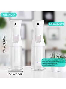 1 Chai xịt tóc 200ml - Phun sương liên tục, Phun sương siêu mịn, Dùng cho tạo kiểu tóc, thợ cắt tóc, tiệm làm tóc, cây cảnh, Chai xịt vệ sinh đa chức năng - Trong sáng - Xem 2