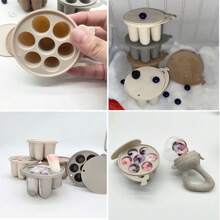 1 Set Baby Fruit Food Feeder Pacifier & 1 Mini Freezer Nibble Ice Tray Combo & 3 Mesh Bags,Baby Silicone Teething Feeder Pacifier,Food Storage Containers Breastmilk Popsicle Molds For Cooling Relief - Multicolor - View 9