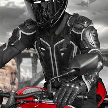 Motorcycle Armor Men Women Full Body Armor Protection Cycling Clothes Jacket Spine Chest Protective Gear Motocross Motos Protector Motorcycle Racing Jacket Riding Equipment - Multicolor - View 2