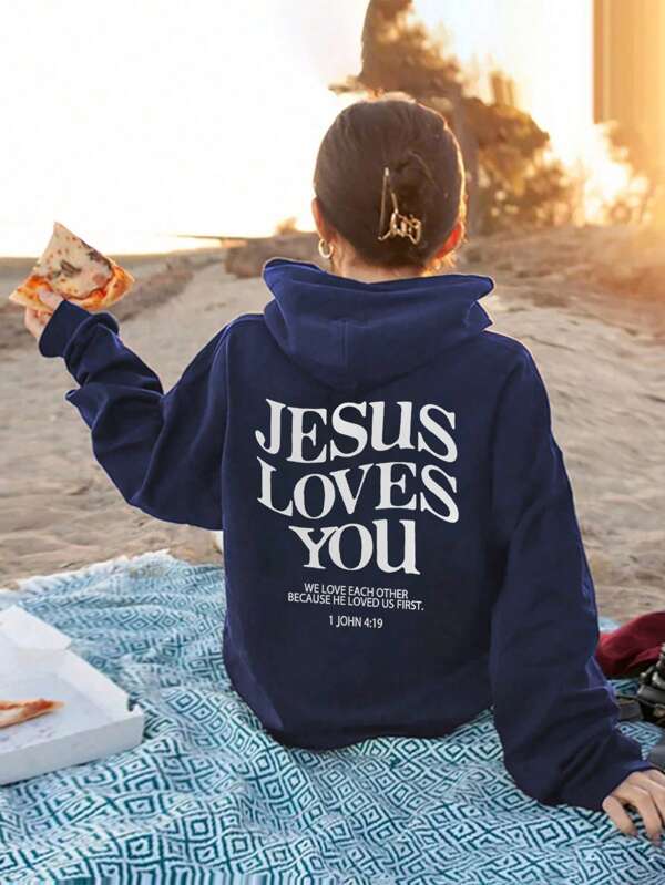 Tween Girl Students Loose Fit Printed Hoodies, Thermal Lined Casual Pullover Sweatshirts, Suitable For Spring, Autumn & Winter