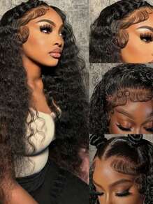 2 件装透明蕾丝婴儿发边条纹人发巴西隐形自然发际线女士可重复使用接发 - SNatural - 查看 6