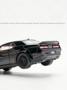 1 件 15.5 厘米（长）X 6.8 厘米（宽）X 4.5 厘米（高），222 克锌合金地狱猫肌肉车模型玩具，逼真的双门跑车，带可打开的车门和后轮，适合作为男孩的生日礼物或节日玩具，金属装饰模型，返校