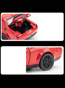 1 件 15.5 厘米（长）X 6.8 厘米（宽）X 4.5 厘米（高），222 克锌合金地狱猫肌肉车模型玩具，逼真的双门跑车，带可打开的车门和后轮，适合作为男孩的生日礼物或节日玩具，金属装饰模型，返校