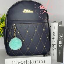 Backpack Bag Back Girls Practical Useful - Màu xanh hải quân - Xem 1