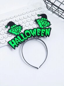 1 件万圣节派对头饰蝙蝠南瓜女巫头饰 - 彩色 - 查看 10