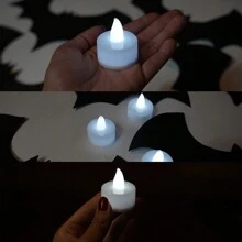 Nến LED 4.2x4cm Trang trí tiệc và không khí 1 đơn vị, Trang trí nhà cửa, Máy sưởi nến, Quà tặng, Nến LED, Nến giả - trắng - Xem 5