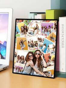 1 pièce Plaque signalétique vintage personnalisée, cadre de collage photo personnalisé, cadeau pour couple/meilleur ami, cadre portrait, affiche personnalisée avec photo, design , cadeau personnalisé pour la Saint-Valentin, la cérémonie de remise des diplômes, le mariage, le pendaison de crémaillère, le restaurant, le salon, la chambre, le bureau, la salle de thé, la maison, la Saint-Valentin, l'anniversaire, les fêtes - Style 2 - 6,3″x7,8″ - Voir 3