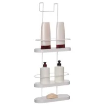 Shampoo Holder With Soap Dish For Wire Bathroom Shower Enclosure - 白色 - 查看 1