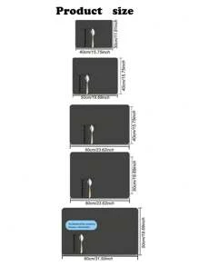 1/2 件咖啡垫 - 隐藏污渍吸收橡胶背衬速干垫适用于厨房柜台咖啡吧配件碗碟干燥垫适用于咖啡机咖啡机咖啡壶浓缩咖啡机 - 黑色 - 查看 2