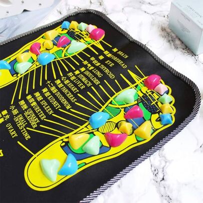 1pc Foot Massage Board, Cobblestone Foot Massage Mat For Foot Reflexology, Foot Massager Device For Autumn/Winter