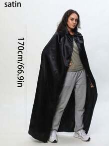 1pc Velvet Cloak Female Witch Wizard Cloak Adult Golden Velvet Cloak,Halloween Costumes, Holiday Costumes,Christmas