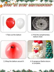 Conjunto de 62/124/41 globos para fiesta de Navidad, incluye globos de látex de Papá Noel rojos y globos de látex de árbol de Navidad con estrellas doradas, para arco, columna, decoración navideña de cuento de hadas, decoración del ambiente de Papá Noel, decoración interior y exterior, Año Nuevo, cumpleaños, Halloween, decoración de Halloween