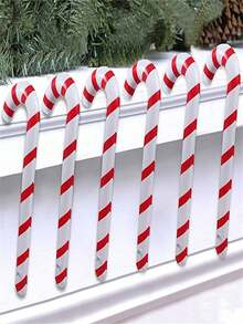 TYFYO 88cm/115cm Inflatable Christmas Candy Cane Stick Balloons Candy Canes Decorations for Xmas Outdoor Christmas Decorations for home 2023 - Merah - View 8