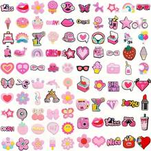 10/20/40/80/100 件鞋饰，用于木屐装饰，可爱卡通饰物，男女皆宜，派对礼物 - 100Pcs - 查看 4