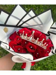50 piezas, Pin de posicionamiento con forma de gema transparente, Pin con forma de flor para bodas - Con caja de plástico, adecuado para manualidades de Día de San Valentín, bodas, ramos de flores, accesorios de cabello nupcial, joyería, suministros de costura artesanal