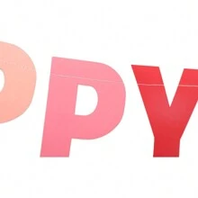 Rainbow Color Happy Birthday Banner,Christmas - Multicolor - View 4