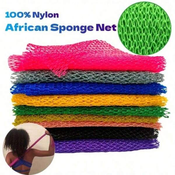 1 stuk Afrikaanse badspons Afrikaanse net lange net badspons exfoliërende douche body scrubber rugscrubber voor dagelijks gebruik thuis badkamerdecoratie herfstdecoratie terug naar school