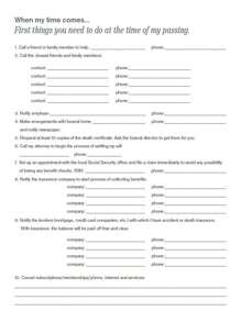 Sổ tay & Sổ tay lập kế hoạch cuối đời cho người lớn - Sổ lập kế hoạch "Sắp xếp mọi thứ", Danh sách kiểm tra nhiệm vụ cơ bản, Phiên bản tiếng Anh "Sổ tay lập kế hoạch cuộc sống khi tôi ra đi" - Màu vàng - Xem 5