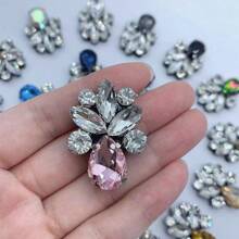 1-20pcs/Set Handmade Self-Adhesive Diamond Rhinestone Multicolor Water Drop Glass Decoration, Suitable For Shoes, Clothing, Bags, Accessories, Hair Clips, Non-Woven Fabric Clothing Accessories, Elegant Quality And Careful Craftsmanship