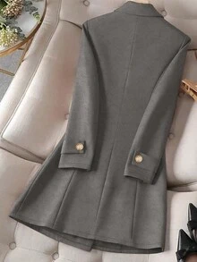 Women's Dual-Sided Jacket, Thickened For Autumn/Winter - Grey - View 2