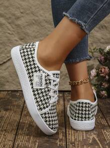 女士休闲鞋，时尚白色装扮，新款潮流轻便鞋 - 駝色 - 查看 7