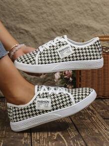 女士休闲鞋，时尚白色装扮，新款潮流轻便鞋 - 駝色 - 查看 2