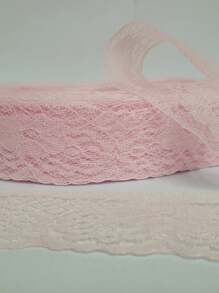Rigid Lace Piece With 15 Meters 3.8cm Wide Crafts Haberdashery Dresses Fashion Lingerie - Does Not Stretch - Màu Hồng baby - Xem 1