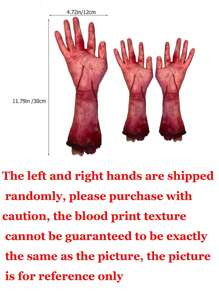 1/2 szt. Fałszywe modele dłoni, protezy ramion na imprezę halloweenową, piankowe rekwizyty, symulowane rekwizyty do żartów, Boże Narodzenie