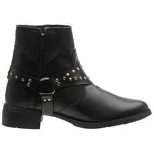 Women's Casual Short Boot Ankle Bootie Dress Boot - 黑色 - 查看 2