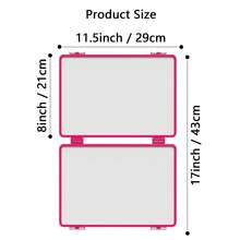 磁性白板 书写板 易擦除小白板 家庭办公 四面可擦除展示板 - 粉色 - 查看 2