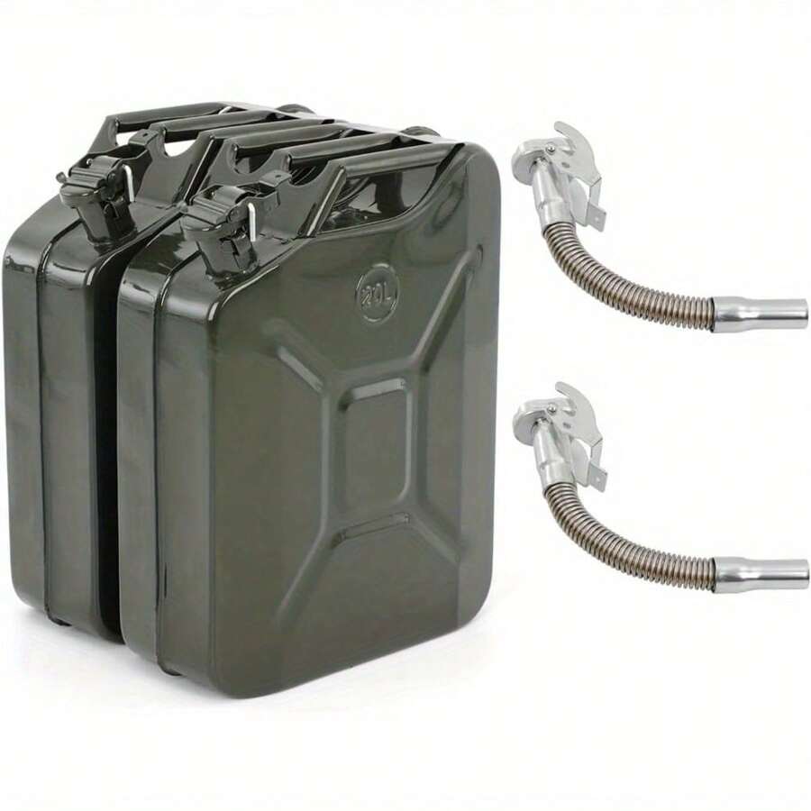 2pcs Green Metal Large Capacity Portable Bucket Oil Drum Storage Bucket - Variant1 - View 1