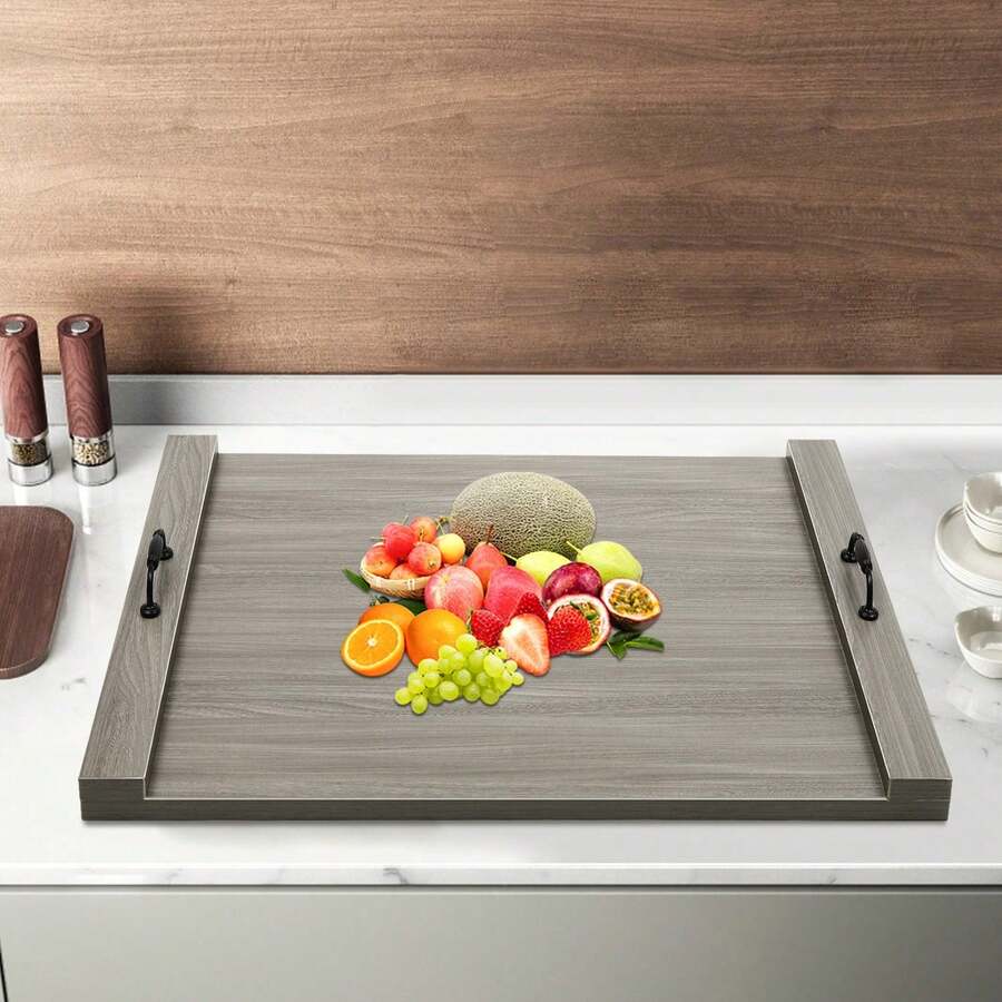 SHZICMY Wood Stove Top Cover, Noodle Board Stove Cover For Gas Stove And Electric Stove - Grey - View 1