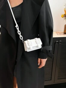 2024 Autumn/Winter Versatile Mini Handbag For Women, New Model Micro Messenger Crossbody Sling Bag, Fashionable Candy Colored Totes, - Beige - View 4