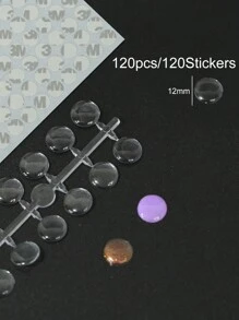 120/240PCS Pack False Nail Tips Color Card Practice Display Showing Shelf Tools Manicure DIY Nail Display Nail Art Practice Tool,Transparent And Natural Colors,Round, Square, Droplet Shaped,Suitable For Beginners To Practice - Multicolor - View 12