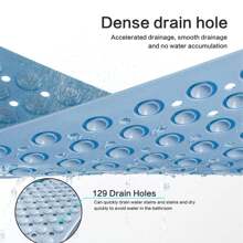 Shower And Bathtub Mat , Rubber Non-Slip Shower Mat For Elderly & Women, Bathtub Mat Non Slip With Drain Holes &Suction Cups, Bath Mat For Bathroom And Tub Home Bathroom Decor Fall Decor Back To School