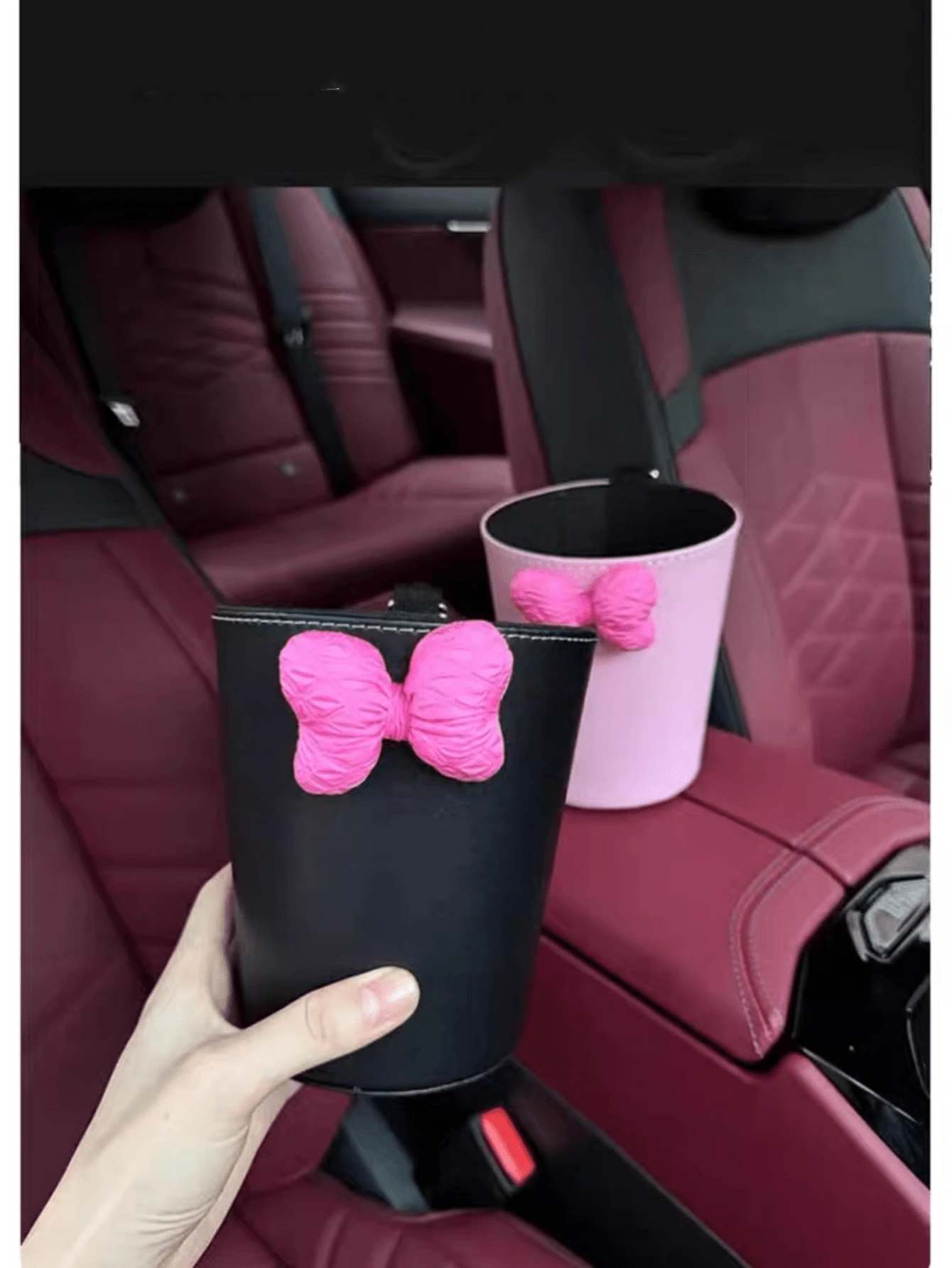 Butterfly Design Creative Cute Car Trash Can, Versatile Front/Back Seat