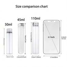1/5/10 Stücke 140x25mm 45ml dicke transparente Plastik-Reagenzgläser, lebensmittelgeeignet Reagenzglas-Flaschen, Plastik-Reagenzgläser mit Schraubverschluss, geeignet für Getränkebecher auf Partys, Besteckbecher auf Partys, Weihnachtsfeiern, Halloween-Partys, Süßigkeitenlagerung, Süßigkeitendosen, Lebensmittellagerung, Wissenschaftsparty-Geschenke, Hochzeitsdekoration, Badesalz, Gartendekoration, Pflanzendekoration - Verschiedenfarbig - Übersicht 9