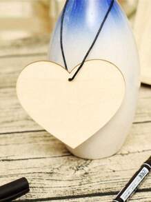 1 szt. Drukowana tabliczka informacyjna z miłością dla mamy Drewniane wiszące serce z napisem "Miłość" ozdoby choinkowe pamiątkowy prezent na dzień matki, wystrój domu, wystrój pokoju, wystrój ściany - Czerwony - Zobacz 5