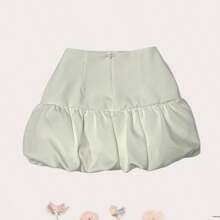 Women's Balloon Skirt Summer Tailoring Fashion - 白色 - 查看 2