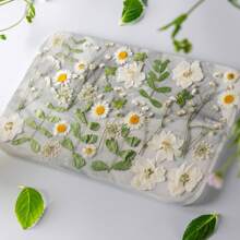 35pcs Dried Pressed Flowers For Resin Molds, Real Pressed Flowers Dry Leaves Kit For Art Crafts Resin Jewelry Making Scrapbook Supplies Card Making Soap Candle DIY Nails Decor| Valentine Day's Gift| Couple Gift| Christmas Gift Xmas Gift| Halloween Gift Decor