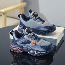 Stylish Boys Low-Top Mesh Sneakers Ultra-Breathable Lightweight And Comfortable For Spring Autumn - Ideal For Casual Running And Outdoor Activities - Blue - View 4