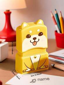 1 con dấu tên quần áo tùy chỉnh Shiba Inu, con dấu quần áo cá nhân hóa, con dấu tên tự in hoạt hình tùy chỉnh DIY kết hợp biểu tượng và tên, quà tặng văn phòng phẩm cá nhân hóa, con dấu quần áo chống thấm nước - Màu vàng - Xem 14