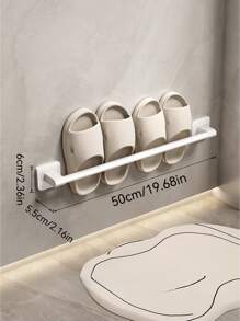 1 件免打孔毛巾架，多功能毛巾架收纳，浴室拖鞋架 - 彩色 - 查看 13