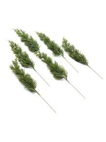 5 PIEZAS Decoración de pino simulado navideño, accesorios de decoración de jarrón artificial, decoración de mesa de hogar festivo de plantas verdes - Multicolor - Ver 5